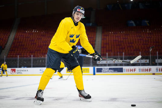 Anton Wahlberg of Sweden at a practice session