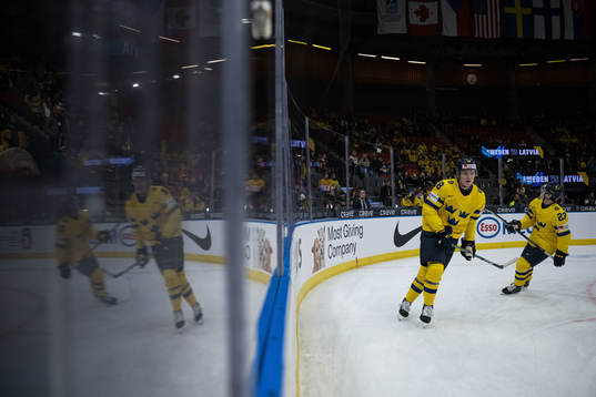 Filip Bystedt and Jonathan Lekkerimäki of Sweden