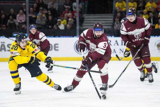 Liam Öhgren of Sweden and Viktors Kurbaka of Latvia