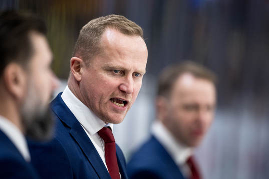 Head coach Artis Abols of Latvia