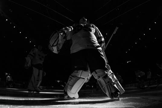 goaltender Hugo Hävelid of Sweden