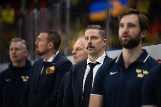 Assistant coach Pierre Johnsson of Sweden