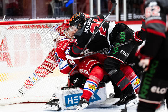 Timrås Filip Hållander och Örebros Milton Oscarson