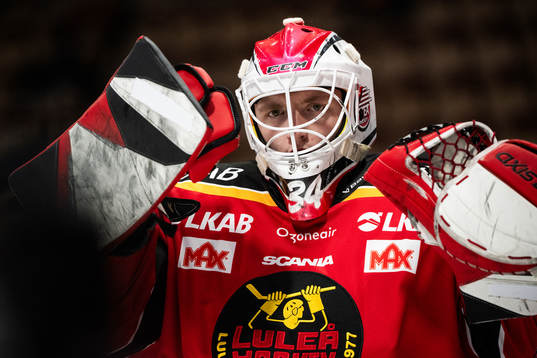 Luleås målvakt Johannes Sundström