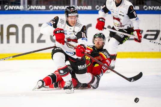 Malmö Redhawks Matias Lassen och Luleås Linus Omark