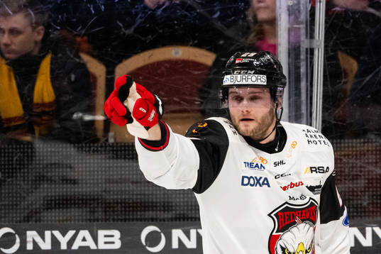 Malmö Redhawks Kim Rosdahl jublar