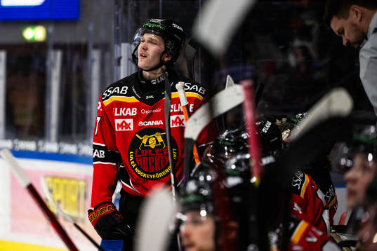 Luleås Oskari Laaksonen deppar