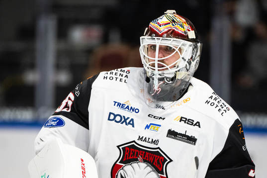 Malmö Redhawks målvakt Adam Werner