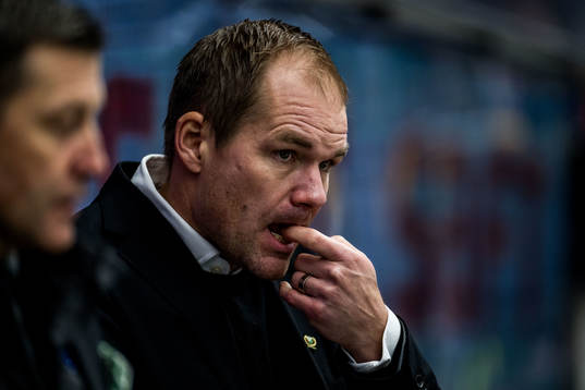 Färjestads tränare Thomas Mitell