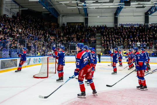Oskarshamns spelare jublar