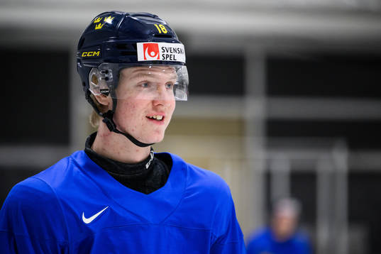 Filip Bystedt of Sweden at a practice session