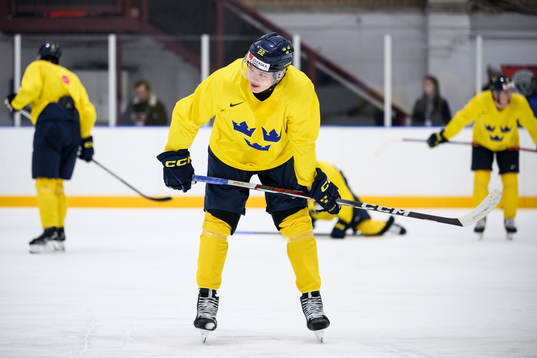 Anton Wahlberg of Sweden at a practice session