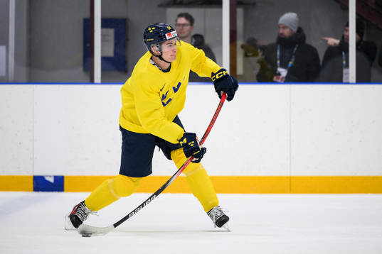 Tom Willander of Sweden at a practice session