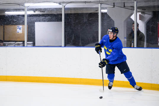 Theo Lindstein of Sweden at a practice session