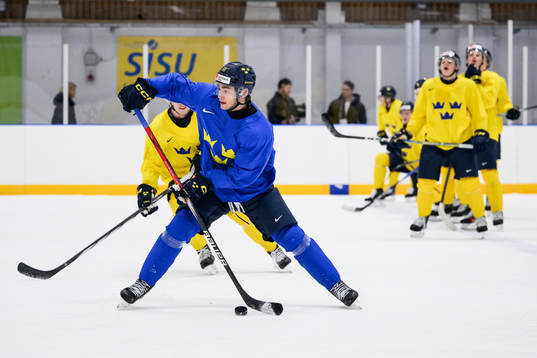 Isac Born of Sweden at a practice session