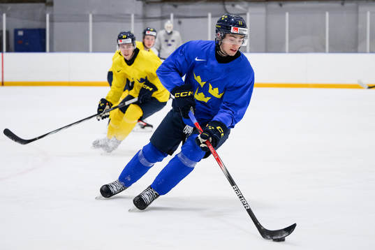 Isac Born of Sweden at a practice session