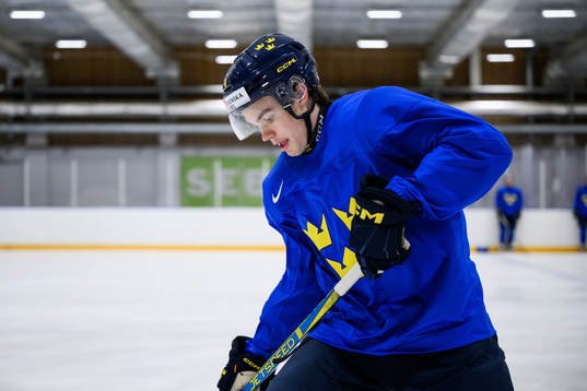 Axel Sandin-Pellikka of Sweden at a practice session
