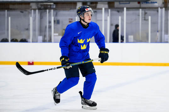 Axel Sandin-Pellikka of Sweden at a practice session