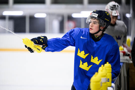 Axel Sandin-Pellikka of Sweden at a practice session
