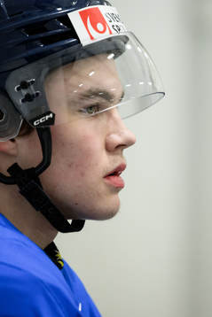 Axel Sandin-Pellikka of Sweden at a practice session