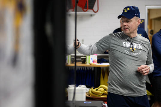 Head coach Magnus Hävelid of Sweden