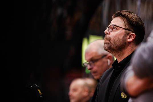 Brynäs assisterande tränare Ove Molin ishockeymatchen i