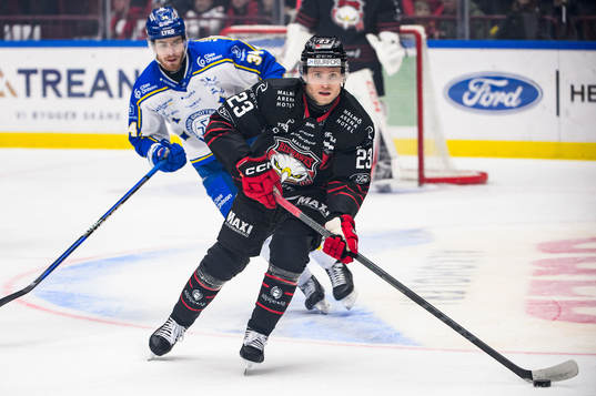 Malmö Redhawks Christoffer Forsberg och Leksands Peter