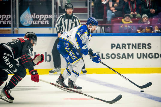 Leksands Marek Hrivik mot Malmö Redhawks Janne Kuokkanen