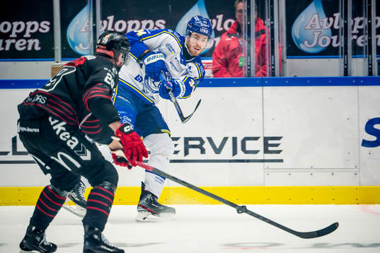 Leksands Peter Cehlarik mot Malmö Redhawks Kim Rosdahl