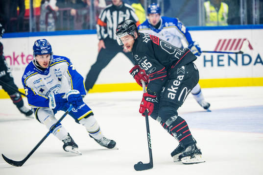 Malmö Redhawks Carl Persson mot Leksands Marcus Karlberg