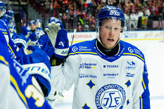 Leksands Kalle Östman jublar