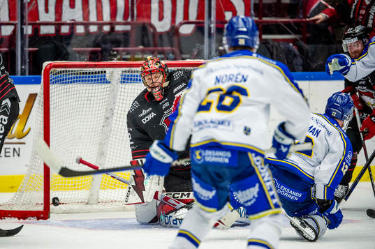 Leksands Kalle Östman gör 0-4 på Malmö Redhawks