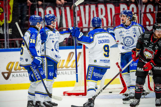 Leksands Kalle Östman jublar