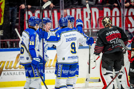 Leksands Kalle Östman jublar