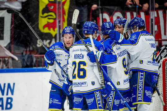 Leksands Kalle Östman jublar