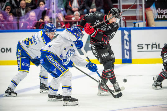 Malmö Redhawks Janne Kuokkanen mot Leksands Max Veronneau