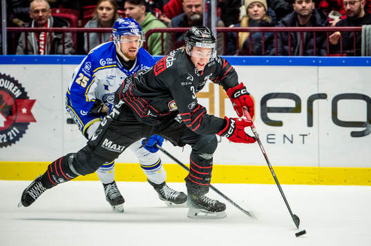 Malmö Redhawks Nuutti Viitasalo mot Leksands Lucas Elvenes