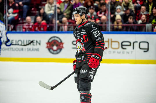 Malmö Redhawks Christoffer Forsberg deppar