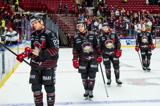 Malmö Redhawks spelare deppar