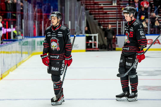 Malmö Redhawks Albert Sjöberg och Fredrik Händemark