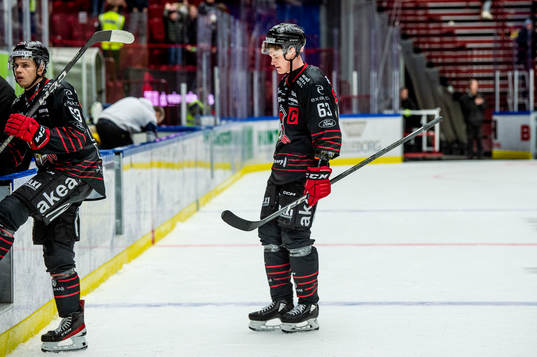 Malmö Redhawks Albert Sjöberg och Fredrik Händemark