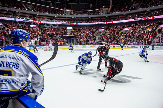 Leksands Erik Olhans-Lind mot Malmö Redhawks Janne