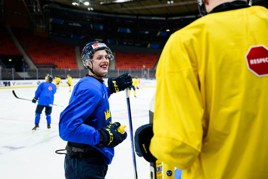 Anton Johansson of Sweden at a practice session