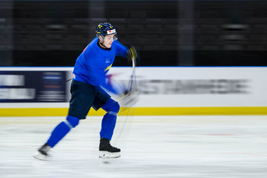 Anton Johansson of Sweden at a practice session