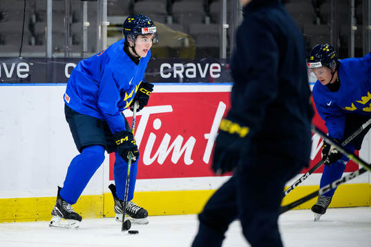 Axel Sandin-Pellikka of Sweden at a practice session