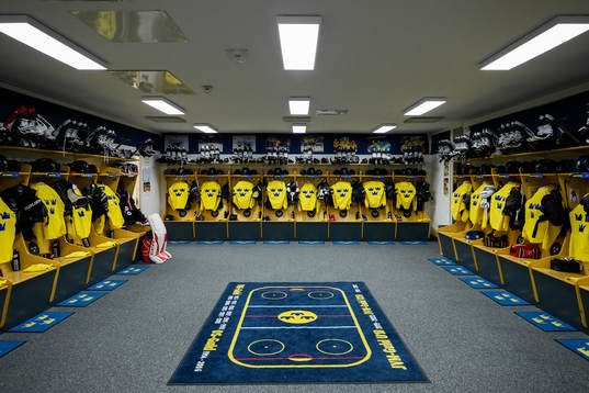 General view of Sweden’s dressing room