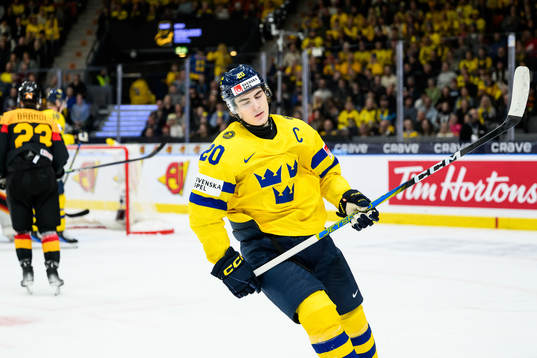 Liam Öhgren of Sweden looks dejected