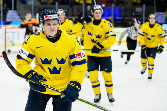 Mattias Hävelid of Sweden celebrates the 0-2 goal