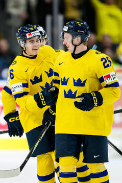 Felix Unger Sörum and Otto Stenberg of Sweden celebrate