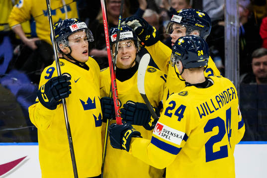 Axel Sandin-Pellikka , Noah Östlund, Anton Wahlberg and
